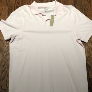 New JCrew light pink polo